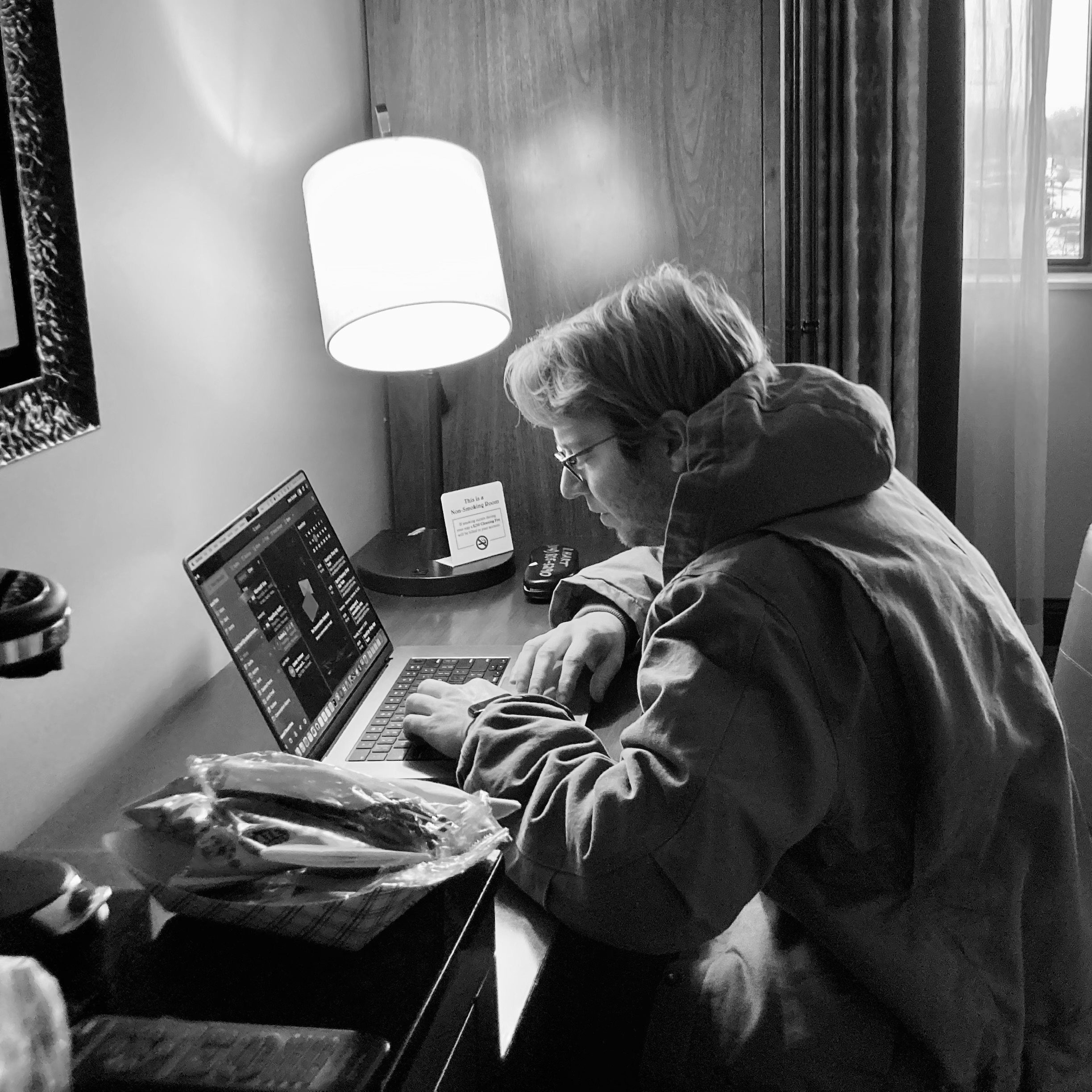 Dan Hart working